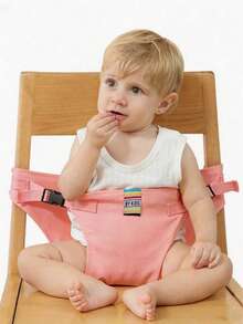 1pc Universal Portable Baby High Chair Safety Strap, Infant Dining Seat Belt, Children Chair Binding Strap For Eating And Outing - Multicolor - View 10