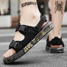 Sandal Outdoor Modis Terbaru untuk Pria, Sandal Kasual untuk Remaja dan Pelajar, Sandal Pantai - Hitam - View 4