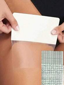 10pcs Invisible Thigh & Butt Lift Tapes, Premium Odorless Plastic Body Shaping Patches, Waterproof Skin-Friendly Ultra Comfortable, Suitable For All-Day Daily Wear, Breathable Odorless Body Firming Patches, Effective Leg & Butt Shaping Design - A - View 3