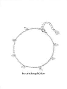 1pc S925 Sterling Silver Starry Tassel Bracelet For Women, Cool & Gentle Style, Minimalist Niche Accessory For Commute, Travel, Party, Versatile Elegant Light Luxury Hand Jewelry - Tassel - View 6