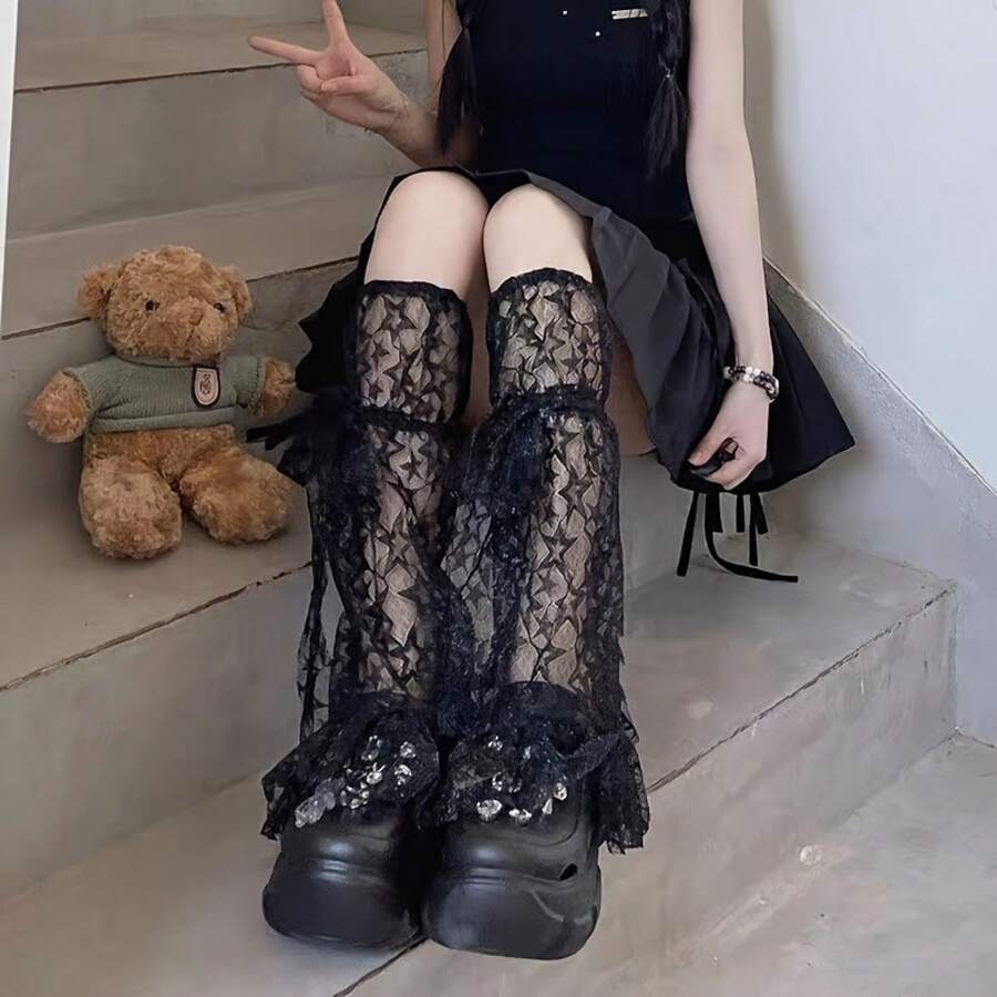 Costume Leg Warms And Pantyhose - [white] - View 1