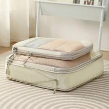 Compression Packing Cubes Suitcases Travel Accessories Expandable Packing Organizers Lightweight Travel Organizer Cubes - Grey 4 Pcs - View 4