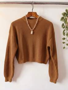 Women Sweaters - Brown - View 4
