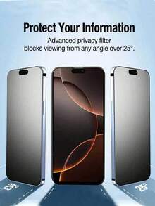 ZYSHI 2pcs Matte Privacy Screen Protector Compatible With Iphone 17 Pro Max [6.9 Inch] (Ceramic Film), Anti-Scratch Anti-Shock | Privacy Function Ensures Screen Content Only Visible From Front, Screen Protection Essential, Suitable For Daily Protection, Office, Home, Phone Screen Protector, Phone Accessories, Anti-Peeping Anti-Water Anti-Shock Anti-Drop Anti-Scratch - 2PCS Matte Privacy - View 3