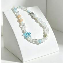 Summer Blue Starfish Phone Chain Creative Phone Lanyard New Camera Strap Short Anti-Drop Pendant - Multicolor - View 1