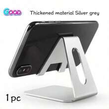 2/1pc Universal Metal Phone & Tablet Stand, Anti-Slip Anti-Vibration Adjustable Angle Desktop Base, Creative Desktop Accessory, Suitable For Live Streaming, Watching Movies, Charging, Home Office, Bedroom Desk Daily Use - Multicolor - View 16