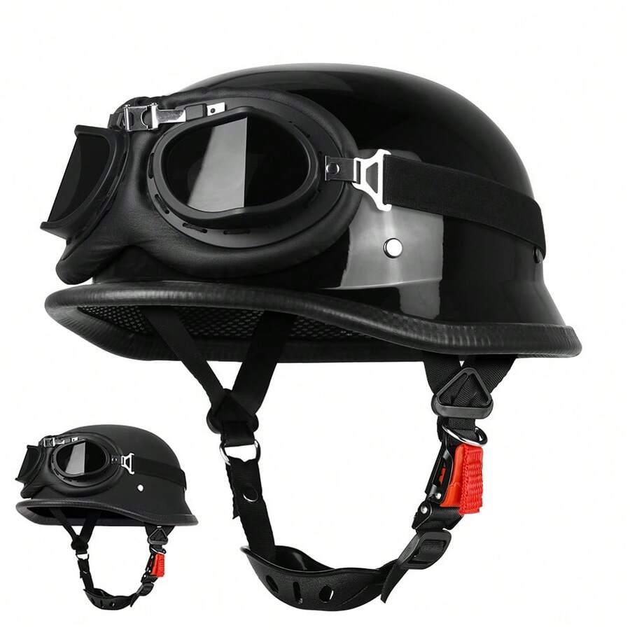Motorcycle Helmet Off-Road Motorcycle Protective Helmet Rider Anti Fall Collision Riding Helmet Unisex Retro Half Helmet Rider Gift Motorcycle Gear - 307 Helmet - View 1