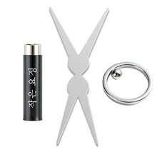 Juego de imanes para arte de uñas de ojo de gato de doble cabeza con anillo hueco francés, imán de ojo de gato 3D fuerte para esmalte de gel de arte de uñas DIY, efecto en forma de V, herramienta magnética de manicura, efecto de agujero negro rápido para principiantes de arte de uñas magnético - Multicolor - Ver 12
