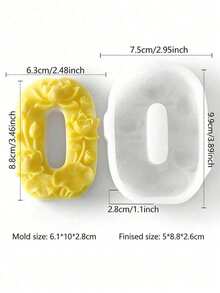 1pc Silicone Number Cake Mold, For Birthday Wedding Party Decoration, Suitable For Candles, Epoxy Resin, Soap, Plaster DIY Crafts, Anniversary, Mother's Day, Birthday Party - A - View 17