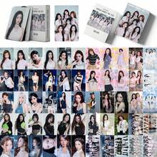 55張 BABY M0NSTER <CHOOM>新專輯 <SUGAR HONEY ICE TEA> 粉絲支持 LOMO 收藏卡，包含 AHYEON、RU KA、PHARITA、RO RA、ASA 多種風格照片卡，清新百搭，適合所有場合 - 淺藍色 - 查看 15
