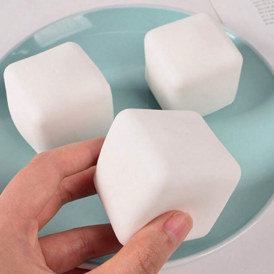 Juguetes blandos 1 pieza de bollos de vapor de estilo japonés de plástico grande con rebote lento y apretado para aliviar el estrés y desahogarse en clase. 6cm (2.36in) y 10cm (3.94in) - Multicolor - Ver 1