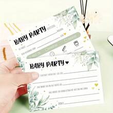 25pcs Baby Shower Quiz Cards, Fun Games For Gender Reveal And Baby Shower, Suitable For Boys And Girls, Cute Keepsake Gift For Parents-To-Be And Guests - Multicolor - View 13