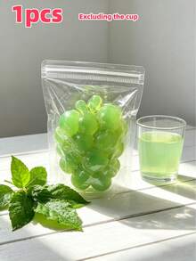 2pcs High Transparency Crystal Grape Soft Squeeze Toys, Transparent Crystal Grape Soft Stress Relief Office Desk Decor, Suitable For Teenagers - Multicolor - View 12