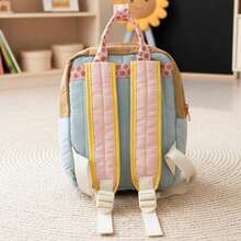 1 pieza Mochila linda personalizable con nombre bordado, multifuncional adecuada para la escuela, ligera de gran capacidad, viajes y ocio, regalo de vacaciones y cumpleaños para amigos, regreso a la escuela - Multicolor - Ver 6