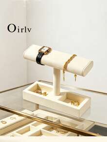 Oirlv 2-Slot Watch Stand, Premium Watch Display Rack, Home Bracelet, Beaded Bracelet, Watch Display Cabinet Jewelry Display Stand, Suitable For Rings, Watches And Bracelets Storage And Display - Double Watch Holder - View 1