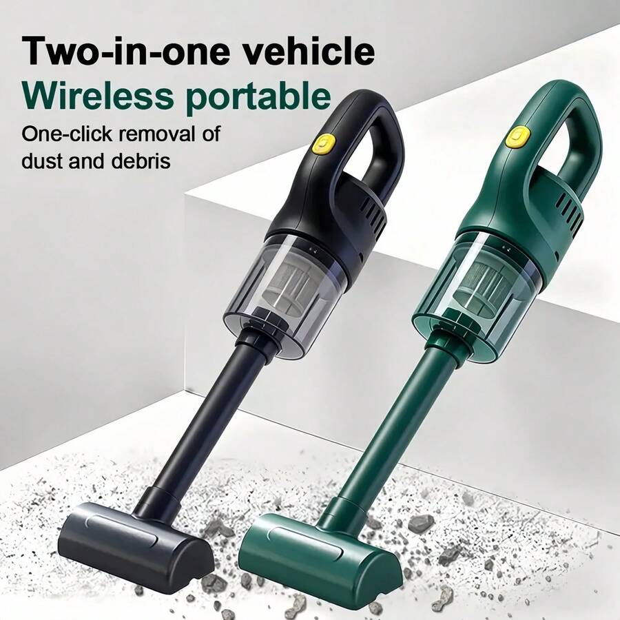 Rechargeable Wireless Handheld Vacuum Cleaner - Powerful Suction Cyclone Design, Multi-Functional Cleaning Tool For Home, Car And Office, USB Charging, Multi-Functional Cleaning Tool | Stylish Vacuum Cleaner | High Suction Vacuum Cleaner