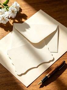 2/10/20pcs Mini Envelopes With Blank Note Cards, Small Self-Adhesive Envelopes, Suitable For Weddings, Small Parties, Love Letters, Holiday Cards, Boutique, Graduation Invitations, Baby Shower, Wedding And RSVP Reply Cards (Beige) - Multicolor - View 5