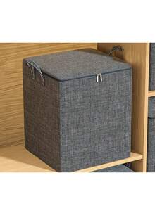 1 pièce Sac de rangement pour vêtements gris, sac de rangement pour dortoir étudiant, sac de rangement divers, sac de rangement pour vêtements inutilisés, pliable et portable, grande capacité imperméable et anti-poussière, grande capacité de rangement, convient pour le rangement à la maison et au dortoir - Multicolore - Voir 8