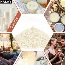 KALAY 1lb/200g/1000g White Beeswax, DIY Candle Making Material, White Beeswax Pellets - White Beeswax - View 5