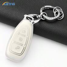 Key Fob Cover With Keychain, Soft TPU Car Key Case, For Focus 3 4 ST ...