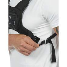 Men's Lightweight Chest Bag, Suitable For Running, Cycling, Hiking, And Skiing, With Reflective Design And Adjustable Vest-Style Design - Black - View 7