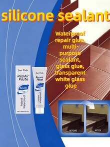 Glass Glue Waterproof Repair Adhesive Grout Sealant Multi-Purpose Transparent White Glass Glue - A - View 2