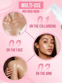 MISSLYN 1Pc Daylight Angel Matte Fixing Spray, Ultra Fine Mist, Long-Lasting Makeup Setting Mist, Oil Control, Face Makeup Setting Mist, Y2K/Daily/Party, Long-Lasting/Soft Glam/Natural Glow, Setting Spray, Halloween Makeup - #02 Demam Mawar - View 5