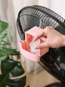1pc Hanging Ice Box Cooling Fan Clip-On Cooler With Ice Tray, Suitable For Standing Fan, Summer Heat Dissipation, Mini Evaporative Cooling Box, Can Hold Ice Cubes, Suitable For Home And Outdoor Cooling, Home Decor And Accessories, Autumn Decoration, Summer Holiday Essentials, Home Decor - Multicolor - View 12