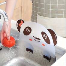 1/2pcs Kitchen Splash Guard, Suitable For Sink, Faucet And Dishwashing Accessories, Bathroom And Kitchen Tools Faucet Splash Cover, Sink Edge Anti-Slip Mat, Essential Kitchen Supplies, Suitable For Home And Kitchen Decor - Multicolor - View 3