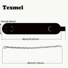 New Horizontal And Parallel Bar Fitness Pull-Up Weightlifting Waist Belt, 1pc Waist Strength Training Belt With Iron Chain - Multicolor - View 12