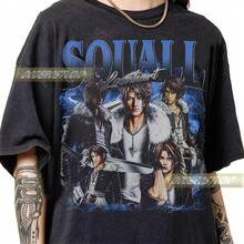 Limited Squall Leonhart Vintage Shirt, Squall Leonhart Graphic  Retro Printed Fashionable Men's And Women's T-Shirts, Fan Merch Tee,  VII - Black - View 1