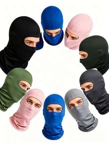 3pcs/1pc Unisex Ski Mask, Balaclava Style Mask, Lightweight Breathable Sun Protection Mask, Suitable For Motorcycle, Snowboarding And Other Outdoor Sports - Style I - View 27