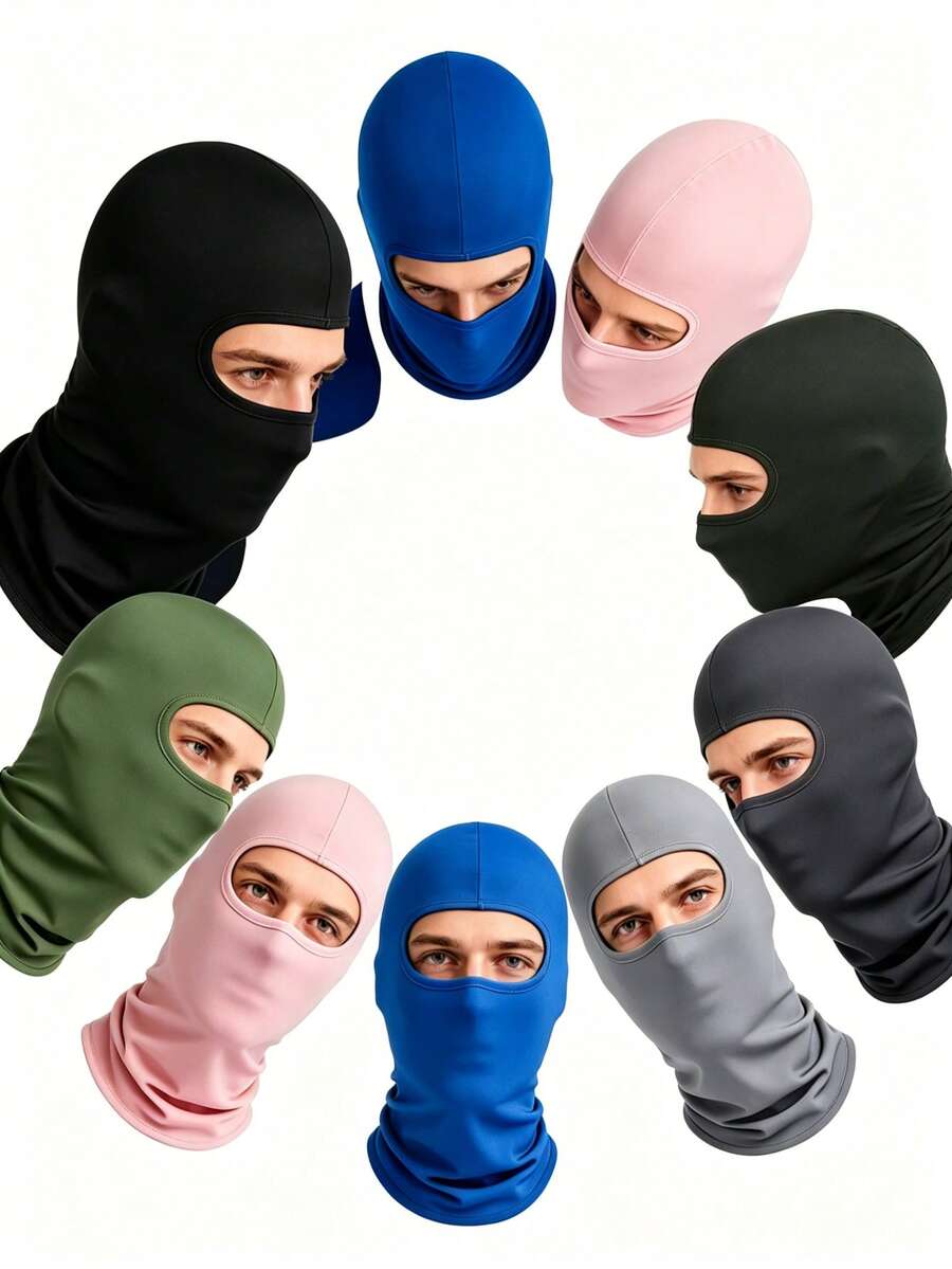 1pc Unisex Ski Mask, Balaclava Style Face Mask, Lightweight Breathable Sun Protection Mask, Suitable For Motorcycle, Snowboarding And Other Outdoor Sports - Style 6 - View 1