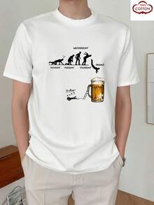 210g100%Cotton T Soft And Comfortable Fabric,Short Sleeve,Round Neck,Suitable For Everyday Wear,Factory-Made - 黑色 - 查看 10