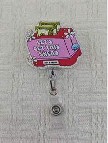 Retractable Durable Acrylic ID Holder - Nurse Badge Reel With Clip For Healthcare Professionals,School Supplies,Back To School - A - View 8