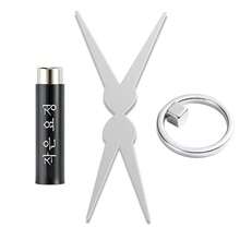 Juego de imanes para arte de uñas de ojo de gato de doble cabeza con anillo hueco francés, imán de ojo de gato 3D fuerte para esmalte de gel de arte de uñas DIY, efecto en forma de V, herramienta magnética de manicura, efecto de agujero negro rápido para principiantes de arte de uñas magnético - Multicolor - Ver 16