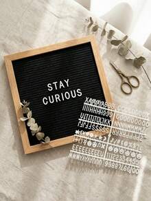 1pc Letter Message Board Decor Craft DIY Letter Message Board Suitable For Home Decor, Photo Props, Birthday, Graduation Gifts, Etc. - 1PC - View 6