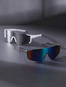 1pc Unisex Outdoor Sports Cycling Eyeglasses With Gradient Mercury Lens, Suitable For Biking, Hiking, Running For Summer Beach Vacation,Outdoor,Travel - Gradient - View 20