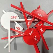 1 Set/9 Pieces Teaching Tools Kit, Multi-Angle Math Angle Display, Geometry Angle Teaching Aids, Learning Tools, Instructional Support Tools, Teacher Supplies And Drawing Office Supplies - A - View 12