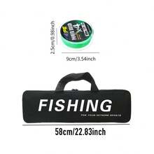 KecchKrezing 1 Set 1.8m Telescopic Fishing Rod And Water Drop Reel, Smooth Line Casting Reel, Pre-Installed 100m 4-Strand PE Braided Line, Complete Outdoor Fishing Gear, Suitable For Beginners And Amateur Anglers, Includes Portable Storage Bag - Green - View 5