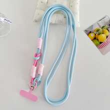2-Section Double-Buckle Long Phone Lanyard With Clip, Versatile Crossbody/Neck/Hand-Carry Strap, Thick Anti-Loss Outdoor Climbing Lanyard, Fashionable Ins Style Outdoor Travel Strap, Suitable For Water Bottle Lanyard - Multicolor - View 8
