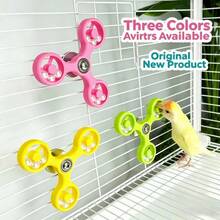 Parrot Toy Boredom Relief Self-Entertainment Rotating Windmill Bird Toy Chewing Tiger Skin Peony Xuanfeng Parrot Stress Relief Toy - View 1