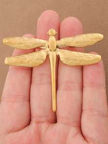 SUPBORA 1pc Fashionable Silver/Gold Color Bird Deer Dragonfly Cat Butterfly Brooch Pin, Animal Insect Lapel Pins For Women Dresses Coats Sweaters Jewelry - Gold and Silver - View 6