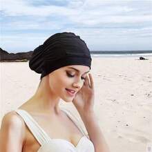 1pc Adult Extra Large Swim Cap - Elastic Comfortable Fit, Machine Washable, Suitable For Swimming Pool, Spa, Bath - Neutral Hair Protection Cap, High Quality Textile Fabric - Multicolor - View 4