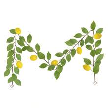 1pc 170cm Artificial Lemon Vine Garland With Fresh Green Leaves And Artificial Yellow Lemons, Hanging Faux Plant Decor For Indoor/Outdoor Spring/Summer Kitchen Wall Entryway Wedding Party Valentine's Day Mother's Day Decoration - Multicolor - View 8
