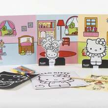 Hello Kitty Cerdá 女孩手工著色套裝 - 粉紅手提箱造型，均碼，內含著色紙、馬克筆和貼紙，官方授權兒童文具，送禮旅行皆宜。 - 選項 1 - 查看 5