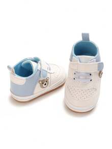 Fashion Korean Style Unisex Infant Sports Shoes, Soft Rubber Sole, Anti-Slip, Pre-Walker Shoes For 0-1 Year Old Infants - White - View 5
