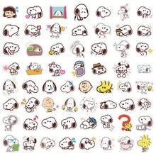 SNOOPY 60張卡通史努比塗鴉貼紙，手工剪貼簿素材，裝飾貼紙，送給粉絲、家人與朋友的完美小禮物 - 彩色 - 查看 5