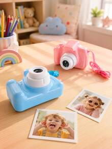 Kamera Digital Mini Anak-Anak, Kamera Selfie Layar HD 2 Inci, Perekaman Video & Fotografi 1080P, Kamera Kartun 8MP dengan Permainan Seru, Kamera Mainan Perjalanan Luar Ruangan Isi Ulang USB, Hadiah Natal dan Ulang Tahun untuk Anak Laki-Laki dan Perempuan - Kamera anak-anak - View 8
