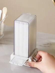 Automatic Press-Type Makeup Pad Storage Box, Dust-Proof Makeup Pad Holder For Home Bathroom Vanity - Multicolor - View 6